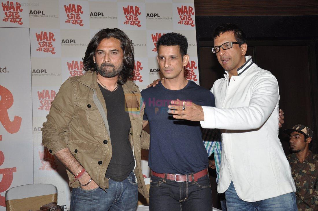 Mukul Dev, Javed Jaffrey, Sharman Joshi at War Chod Na Yaar Press Meet in Juhu, Mumbai on 29th March 2013