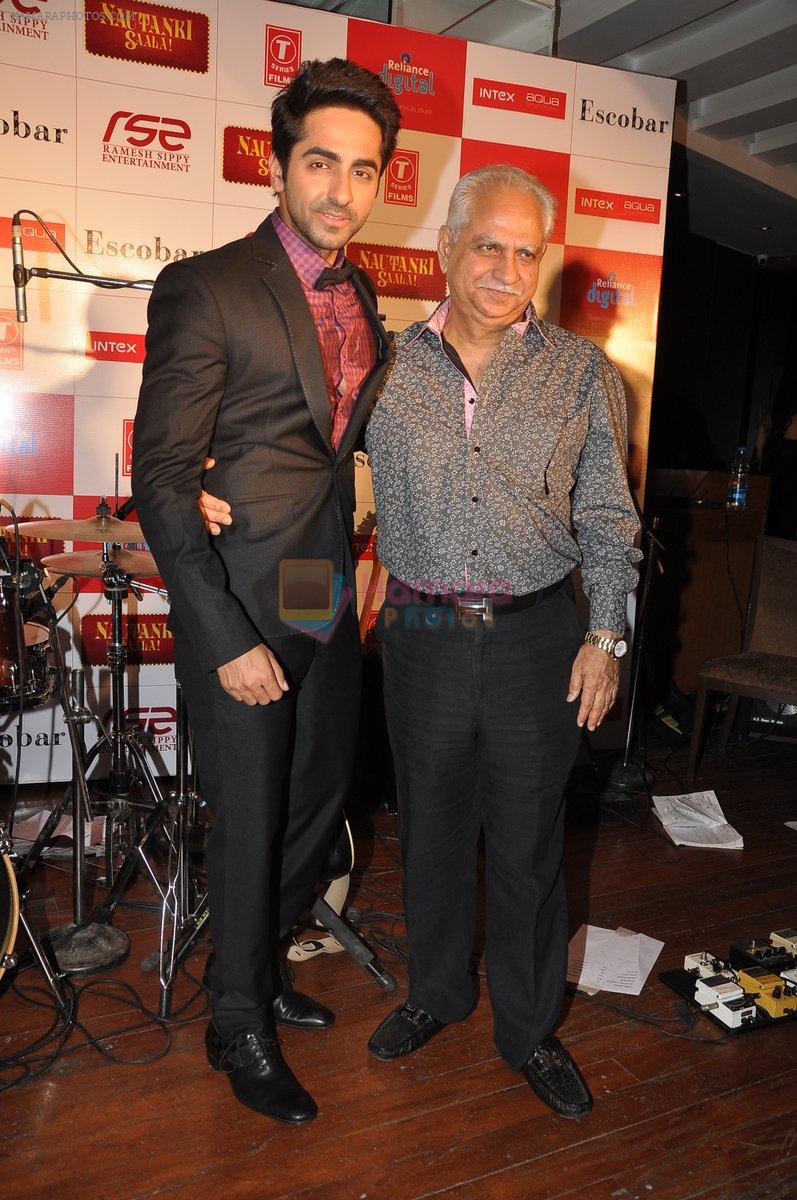 Ayushman Khurana at Nautanki Saala Music Success Bash in Escobar, Bandra, Mumbai on 1st April 2013