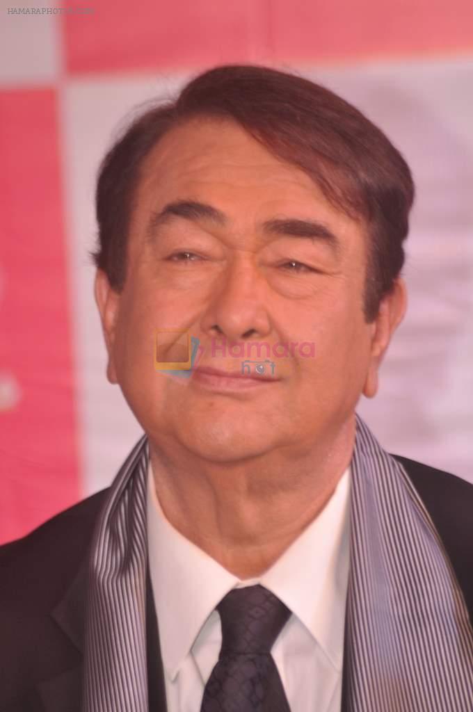 Randhir Kapoor at Amessha Patel's production house launches new film ventures in Mumbai on 2nd April 2013
