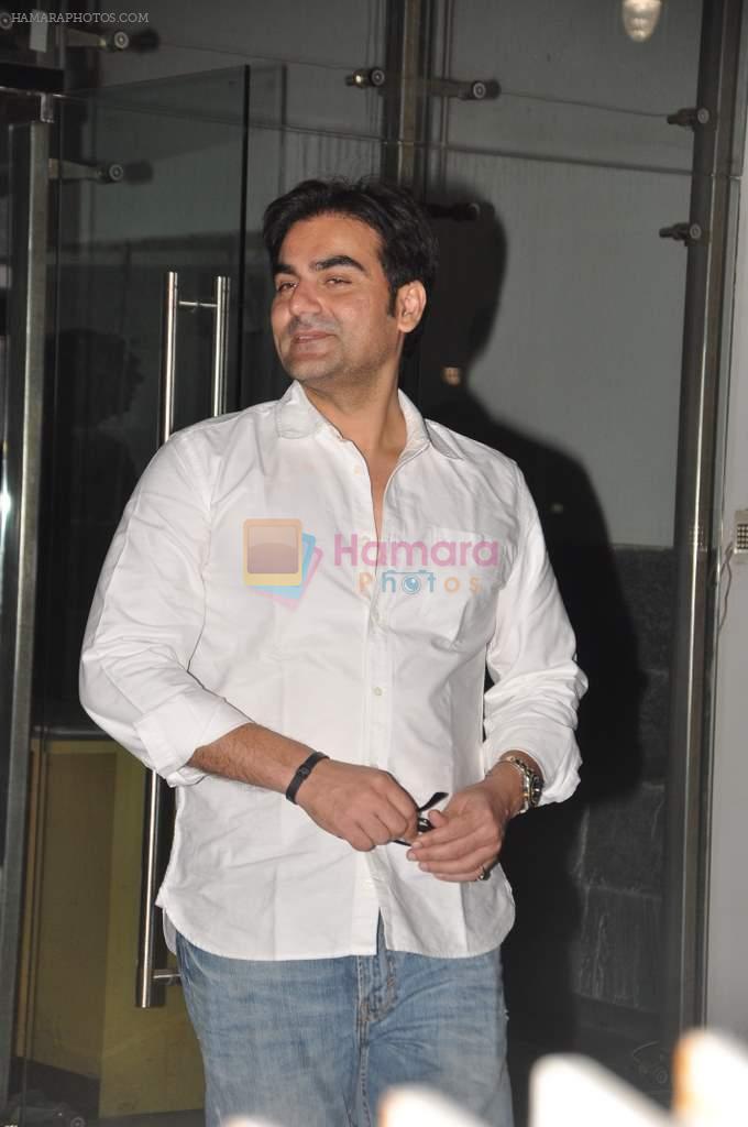 Arbaaz Khan at Sanjay and Maheep Kapoor's private dinner in Juhu, Mumbai on 2nd April 2013