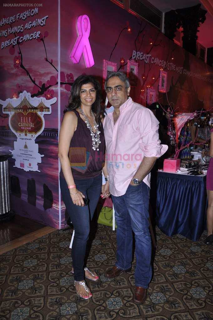 zabe kaohli with hubby at Elle Carnival in aid of Womens Cancer Initiative a foundation set up by Devieka Bhojwani in Mumbai on 7th April 2013