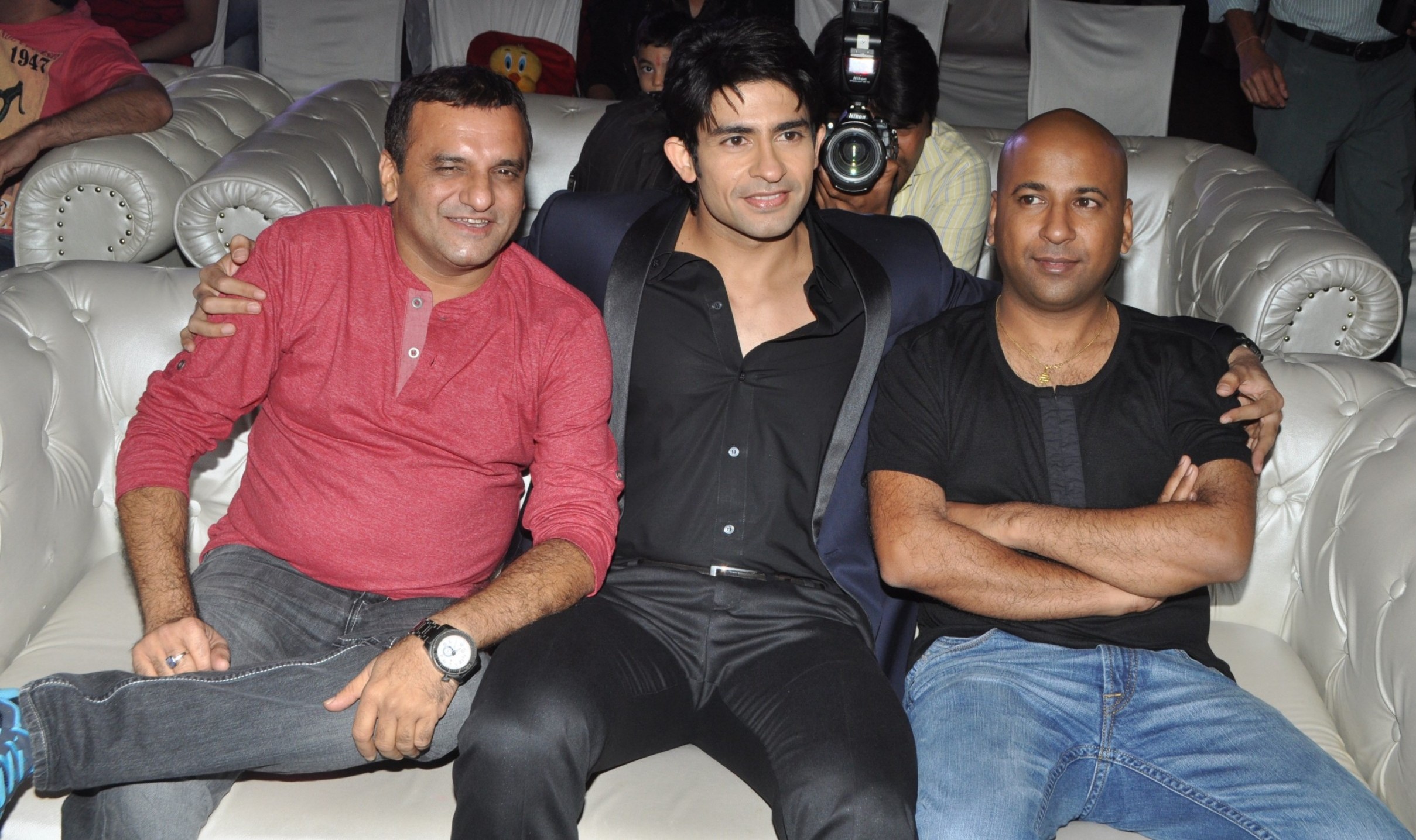 From Left Paresh Ganatra, Hussian, Dir Rajesh Bachchani for Shree