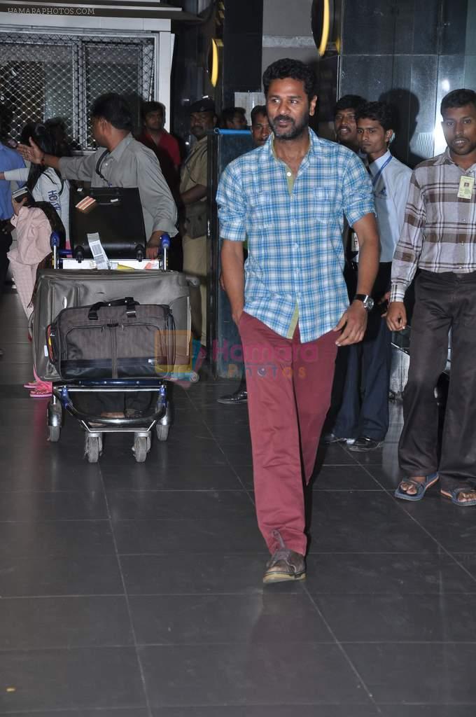 Prabhu Deva arrive from TOIFA 2013 in Mumbai on 8th April 2013