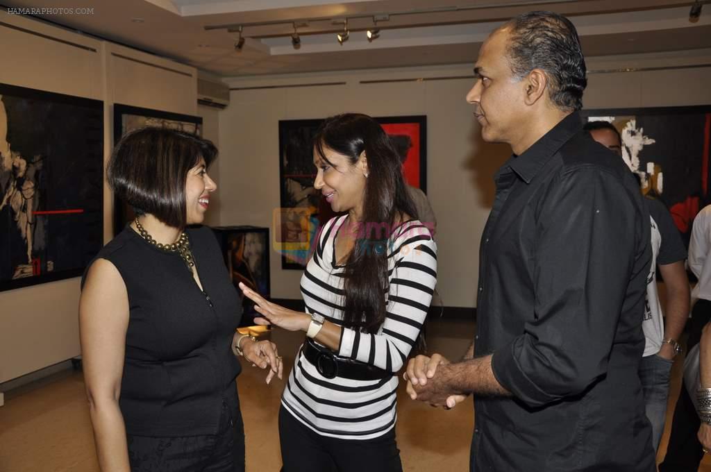 Ashutosh Gowariker, Sunita Gowariker at Jaya Lamba's art event in Gallery Art N Soul, Mumbai on 10th April 2013