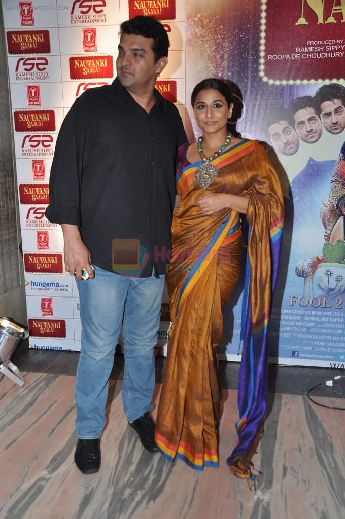 Vidya Balan, Siddharth Roy Kapur at Nautanki Saala screening in Liberty Cinema, Mumbai on 11th April 2013