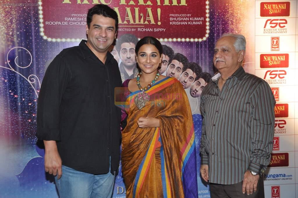 Vidya Balan, Siddharth Roy Kapur at Nautanki Saala screening in Liberty Cinema, Mumbai on 11th April 2013