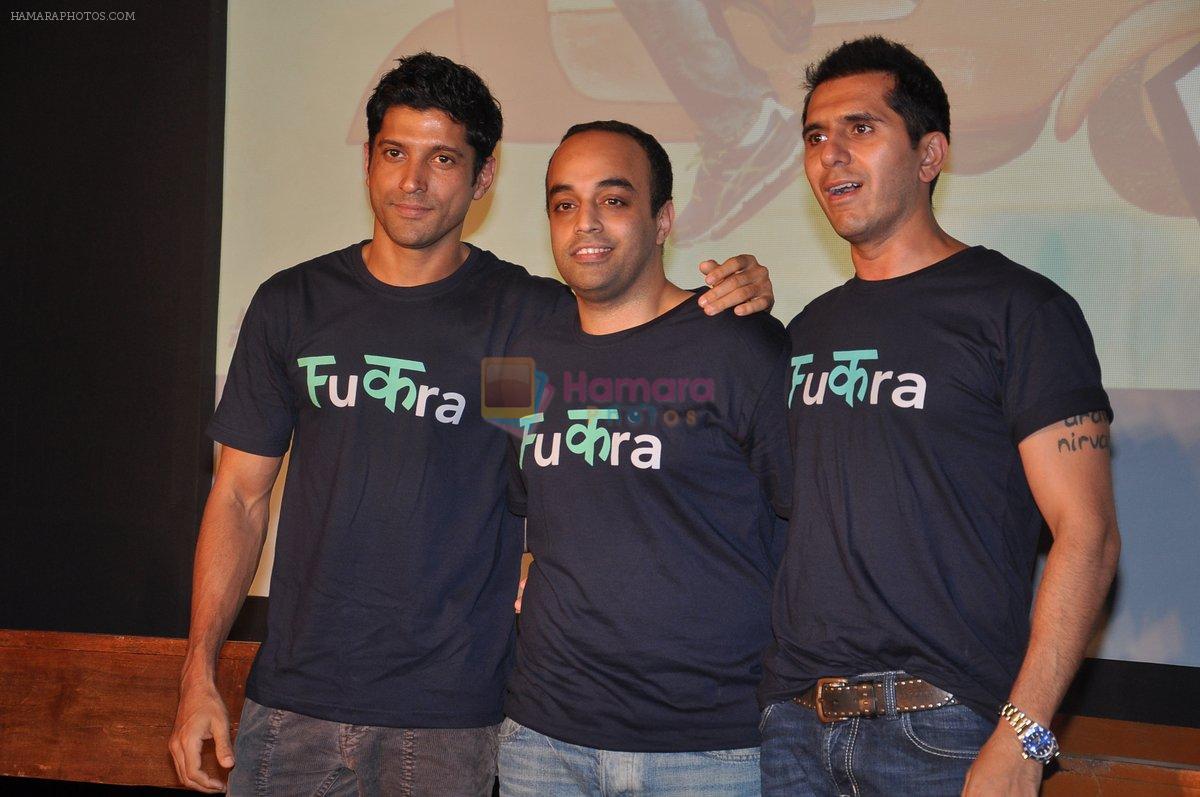 Farhan Akhtar, Ritesh Sidhwani Unveil Fukrey first look in Jai Hind, Mumbai on 12th April 2013