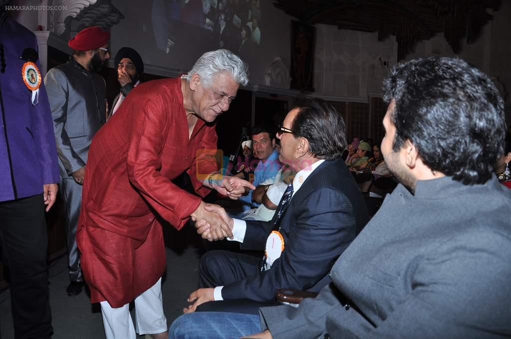 Om Puri, Dharmendra at Baisakhi Celebration co-hosted by G S Bawa and Punjab Association Of India in Mumbai on 13th April 2013