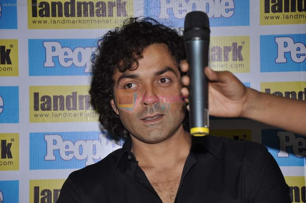 Bobby Deol at People magazine April 2013 cover launch in Landmark, Mumbai on 15th April 2013