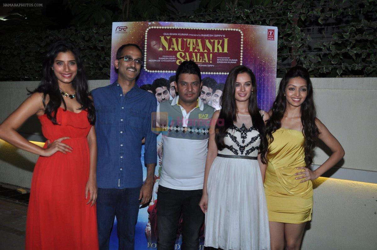 Bhushan Kumar, Gaelyn Mendonca, Pooja Salvi, Rohan Sippy, Evelyn Sharma at nautanki saala success bash in Andheri, Mumbai on 16th April 2013