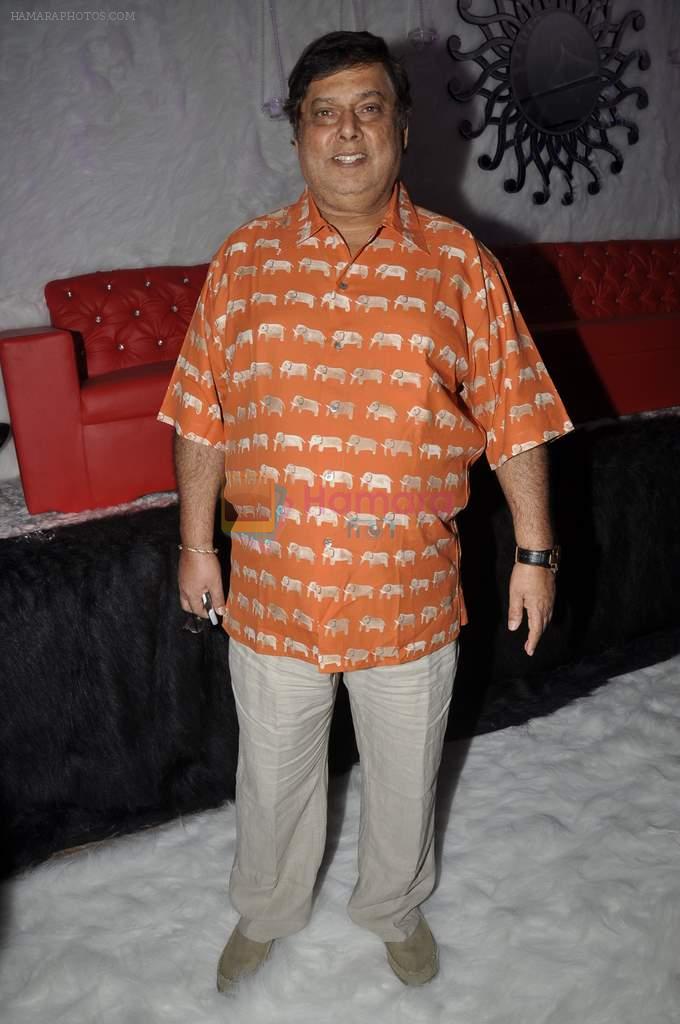 David Dhawan at Poonam Dhillon's birthday bash and production house launch with Rohit Verma fashion show in Mumbai on 17th April 2013