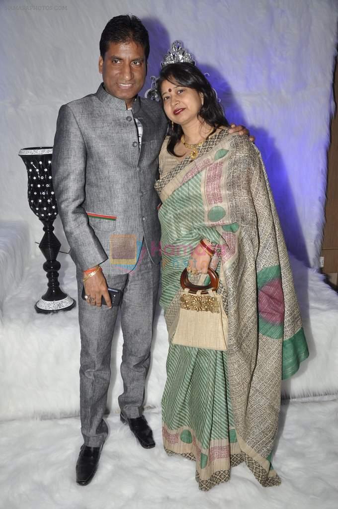 Raju Shrivastav at Poonam Dhillon's birthday bash and production house launch with Rohit Verma fashion show in Mumbai on 17th April 2013