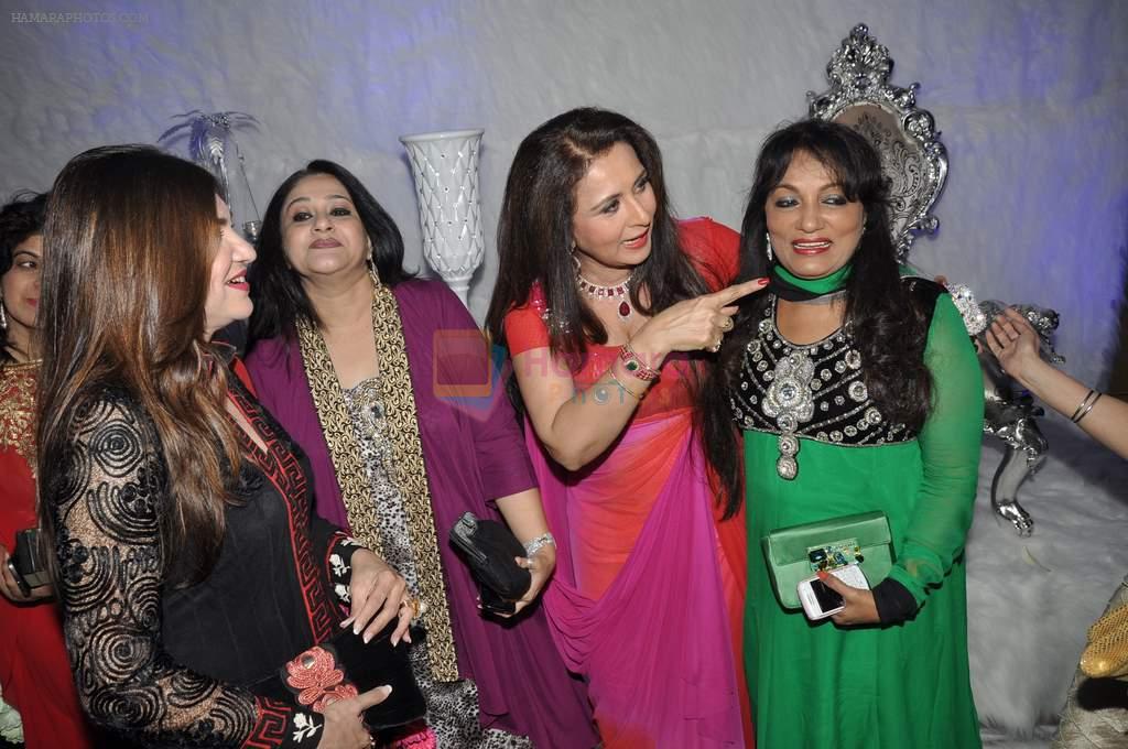 Poonam Dhillon at Poonam Dhillon's birthday bash and production house launch with Rohit Verma fashion show in Mumbai on 17th April 2013