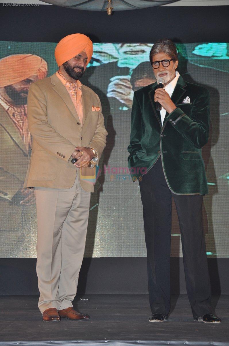 Amitabh Bachchan, Navjot Singh Sidhu  unveil Sidhu's Sherry on Topp in J W Marriott, Juhu, Mumbai on 18th April 2013
