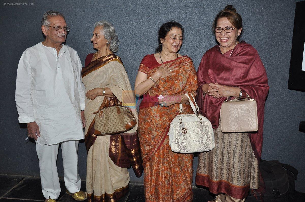 Asha Parekh, Waheeda Rehman, Gulzar, helen at Paansa play in Prithvi, Juhu, Mumbai on 18th April 2013