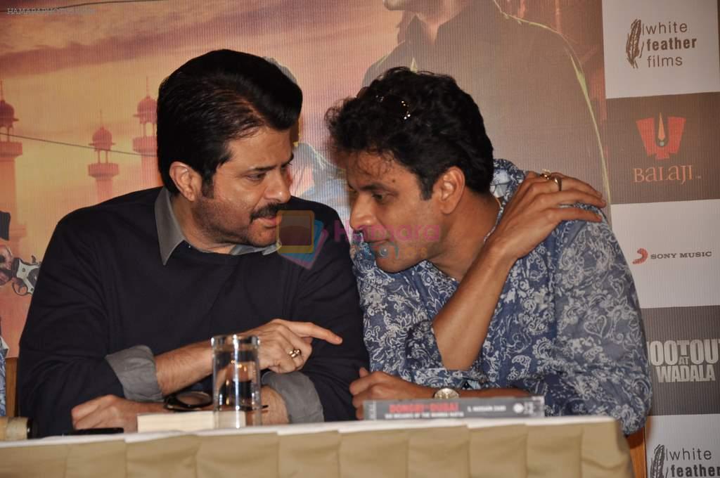 Anil Kapoor, Manoj Bajpai at Shootout At Wadala promotions in Sun N Sand, Mumbai on 20th April 2013