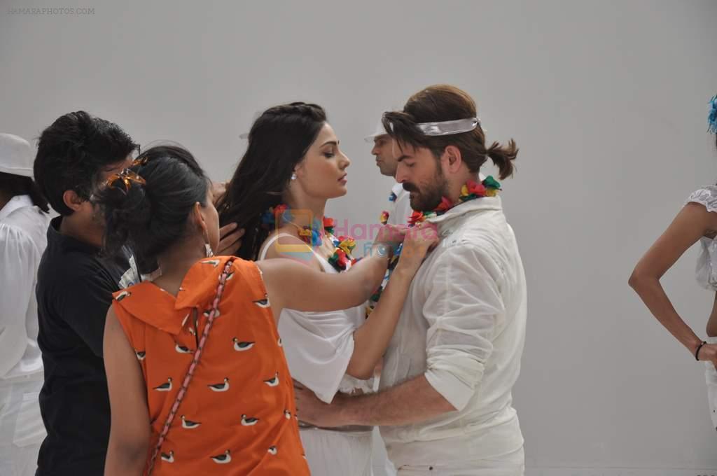 Neil Nitin Mukesh, Puja Gupta at Shortcut Romeo on location in Filmistan, Mumbai on 21st April 2013