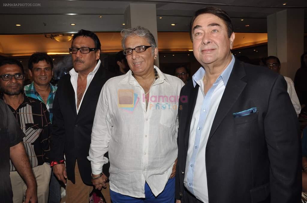 Randhir Kapoor, Aditya Raj Kapoor, Jackie Shroff at Aditya Raj Kapoor film Parents mahurat in Raheja Classique on 27th April 2013