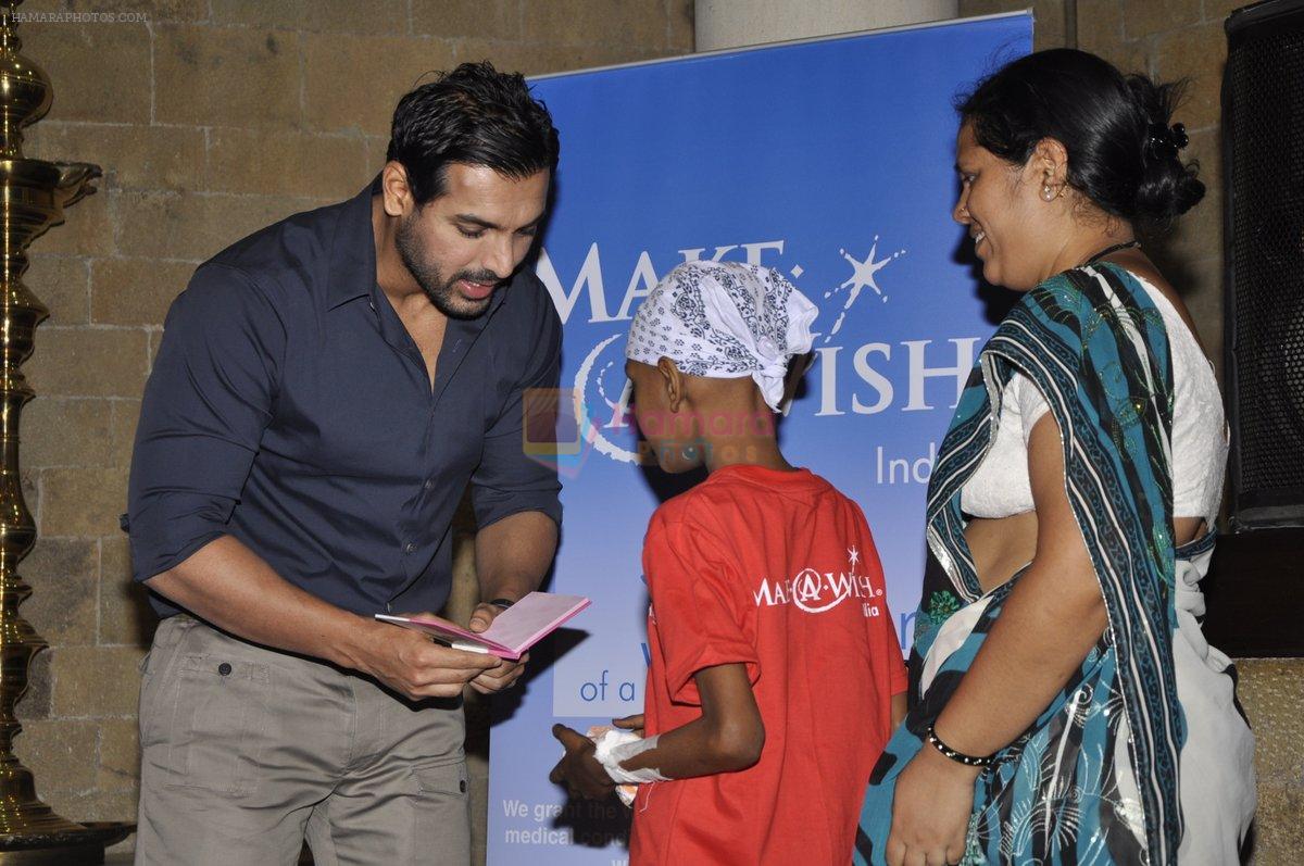 John Abraham meets Make-a-wish foundation kids in Mumbai on 27th April 2013