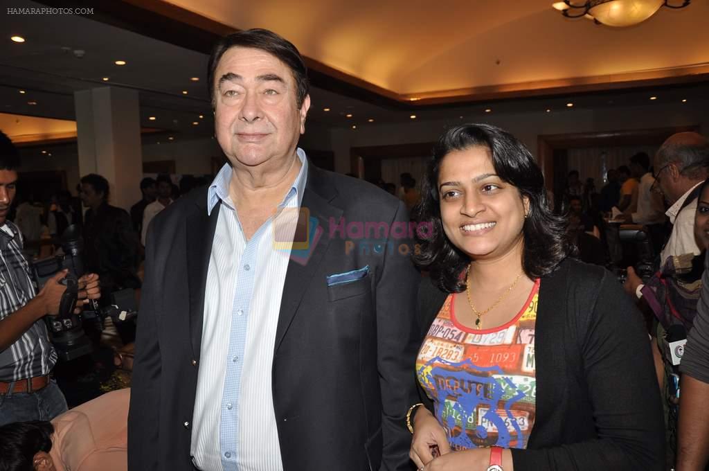 Randhir Kapoor at Aditya Raj Kapoor film Parents mahurat in Raheja Classique on 27th April 2013