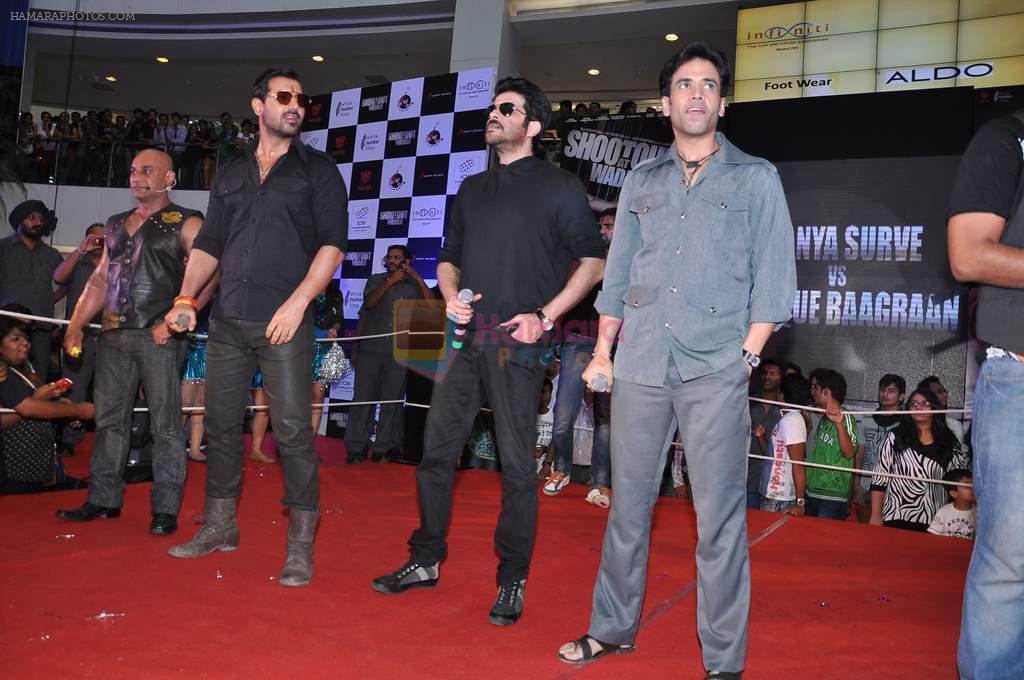 John Abraham, Anil Kapoor, Tusshar Kapoor at Shootout at Wadala promotions in Malad, Mumbai on 28th April 2013