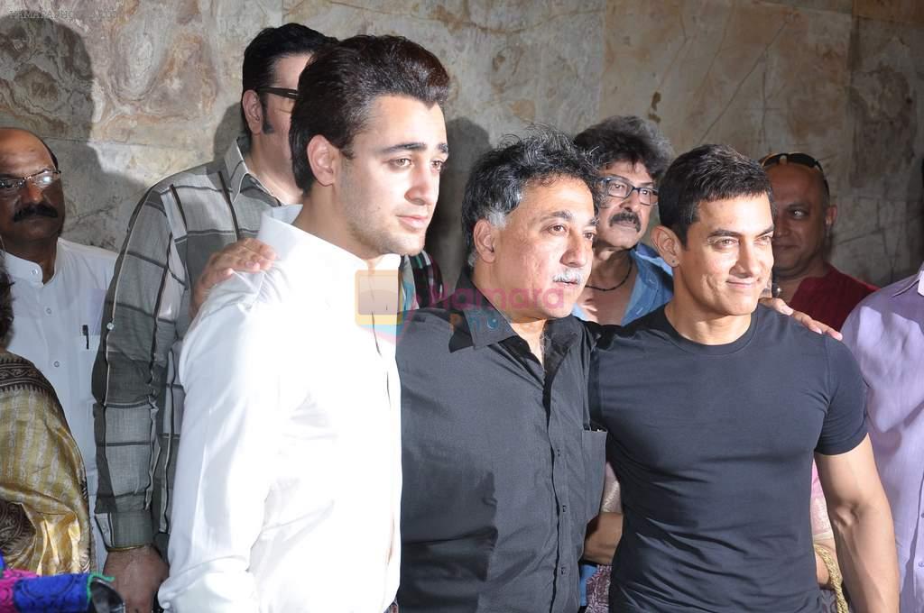 Aamir Khan, Imran Khan, Mansoor Khan  at Qayamat Se Qaymat tak screening in Mumbai on 29th April 2013