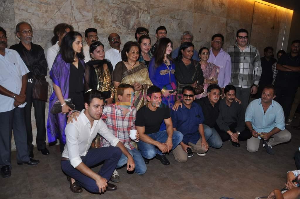 Aamir Khan, Imran Khan, Raj Zutshi at Qayamat Se Qaymat tak screening in Mumbai on 29th April 2013