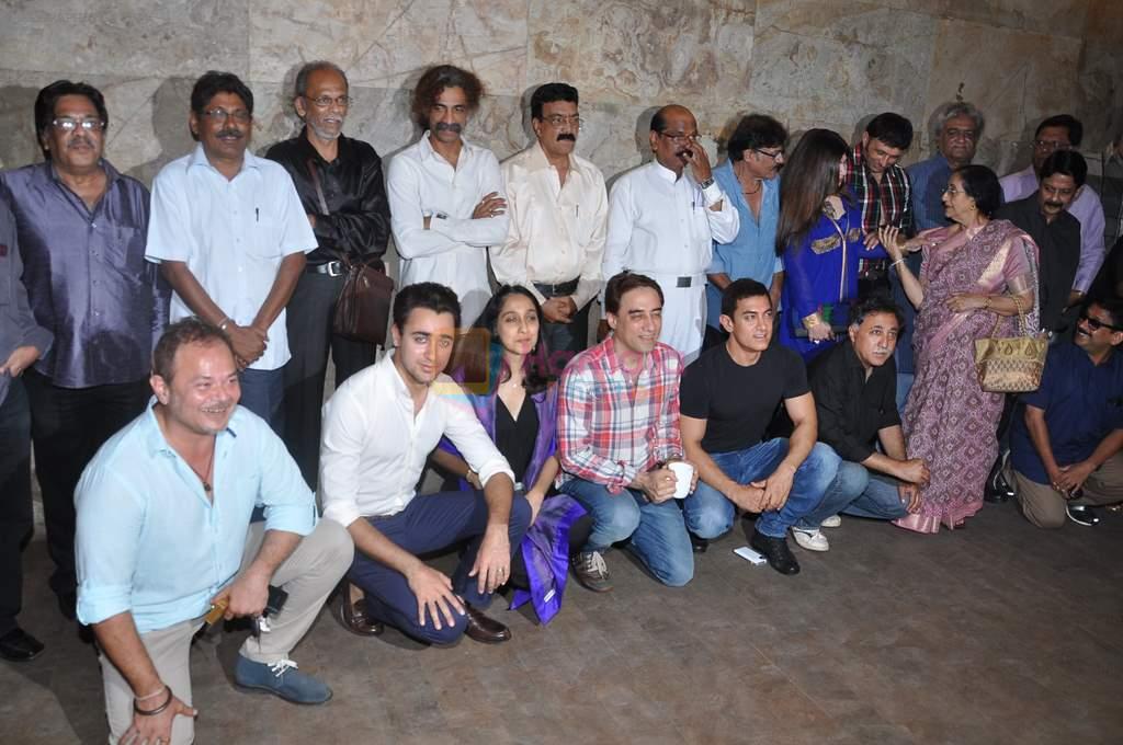 Aamir Khan, Imran Khan, Raj Zutshi at Qayamat Se Qaymat tak screening in Mumbai on 29th April 2013