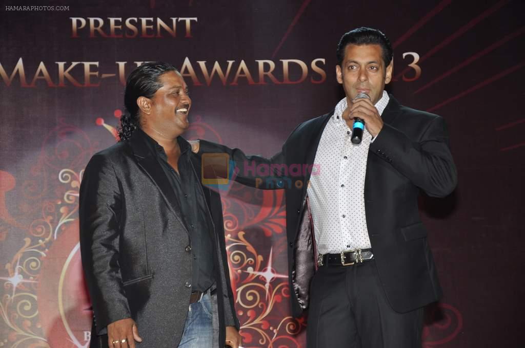 Salman Khan at Bharat N Dorris makeup awards in Mumbai on 29th April 2013