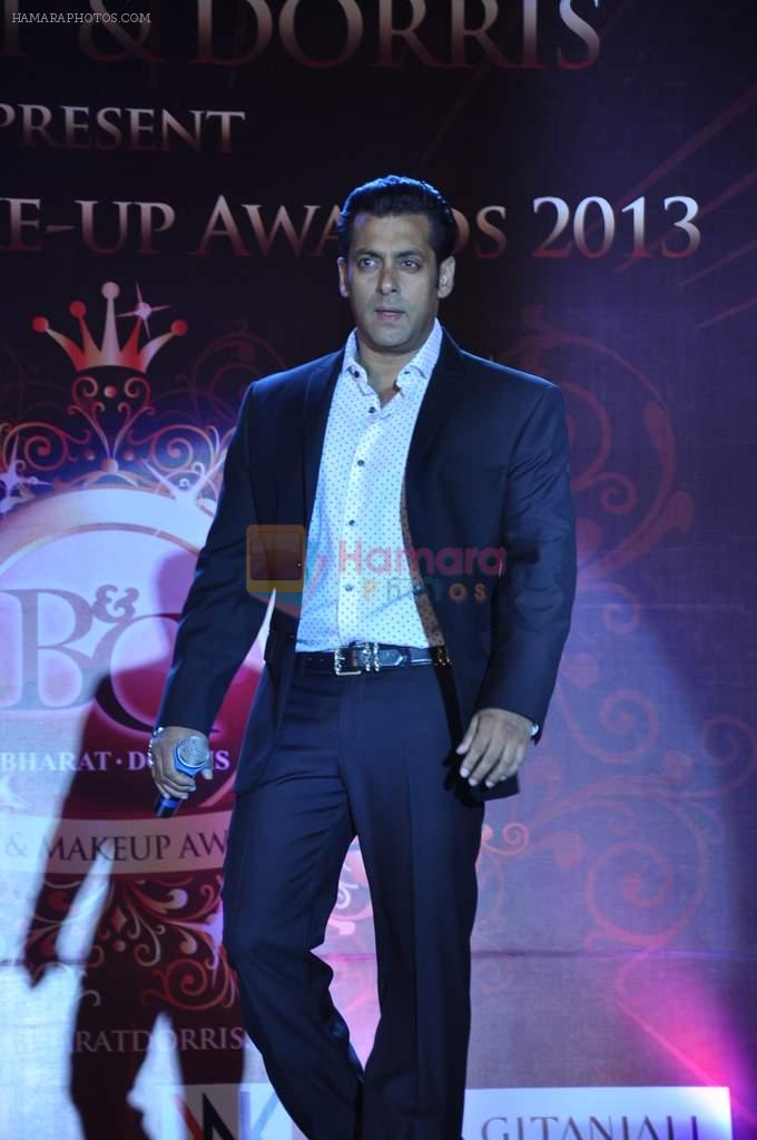 Salman Khan at Bharat N Dorris makeup awards in Mumbai on 29th April 2013