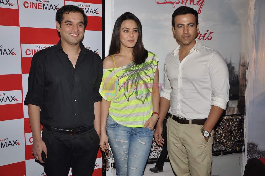 Prem Raj, Preity Zinta, Rhehan Malliek at Ishq in Paris promotional activity in Cinemax, Mumbai on 30th April 2013