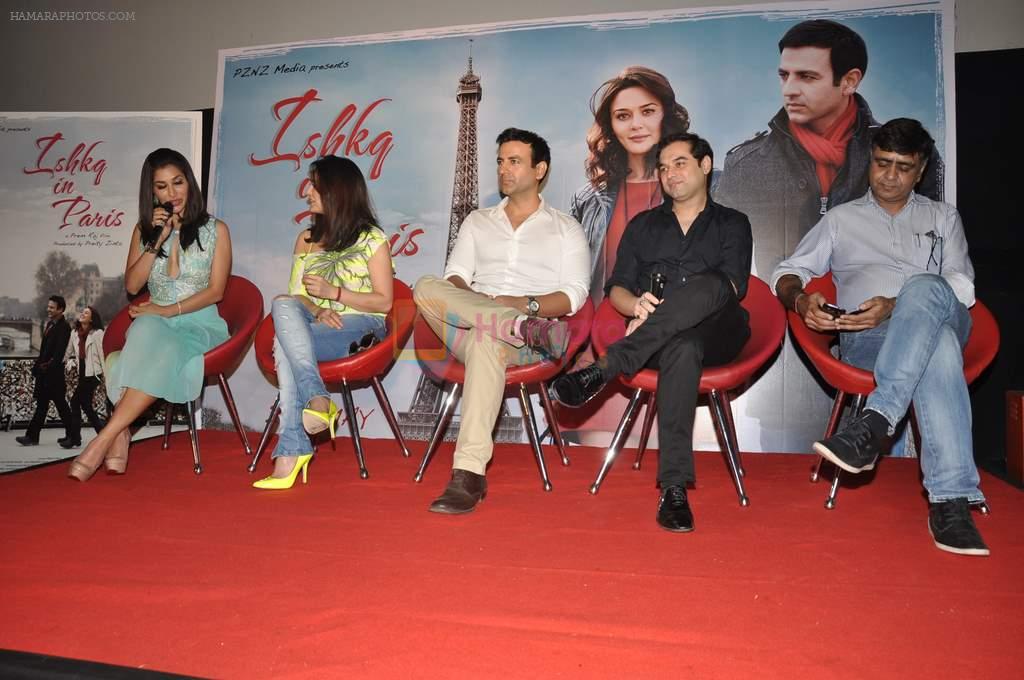 Sophie Choudry, Prem Raj, Preity Zinta, Rhehan Malliek at Ishq in Paris promotional activity in Cinemax, Mumbai on 30th April 2013