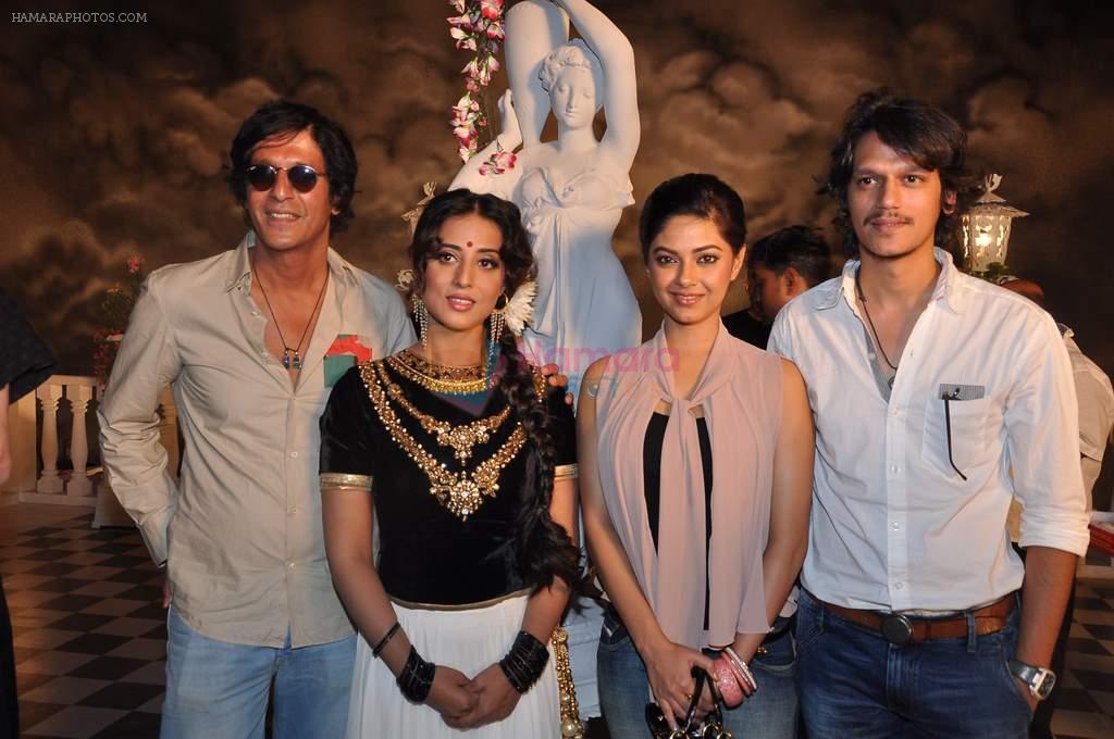 Mahi Gill, Chunky Pandey at Satish Kaushik's Gangs of Ghost film mahurat in Filmistan, Mumbai on 2nd May 2013