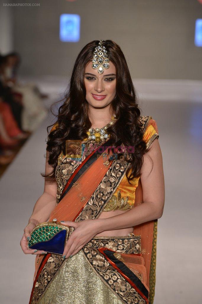 Evelyn Sharma walks for Jaya Misra at Weddings at Westin show with accessories by Pinky Saraf on 5th May 2013