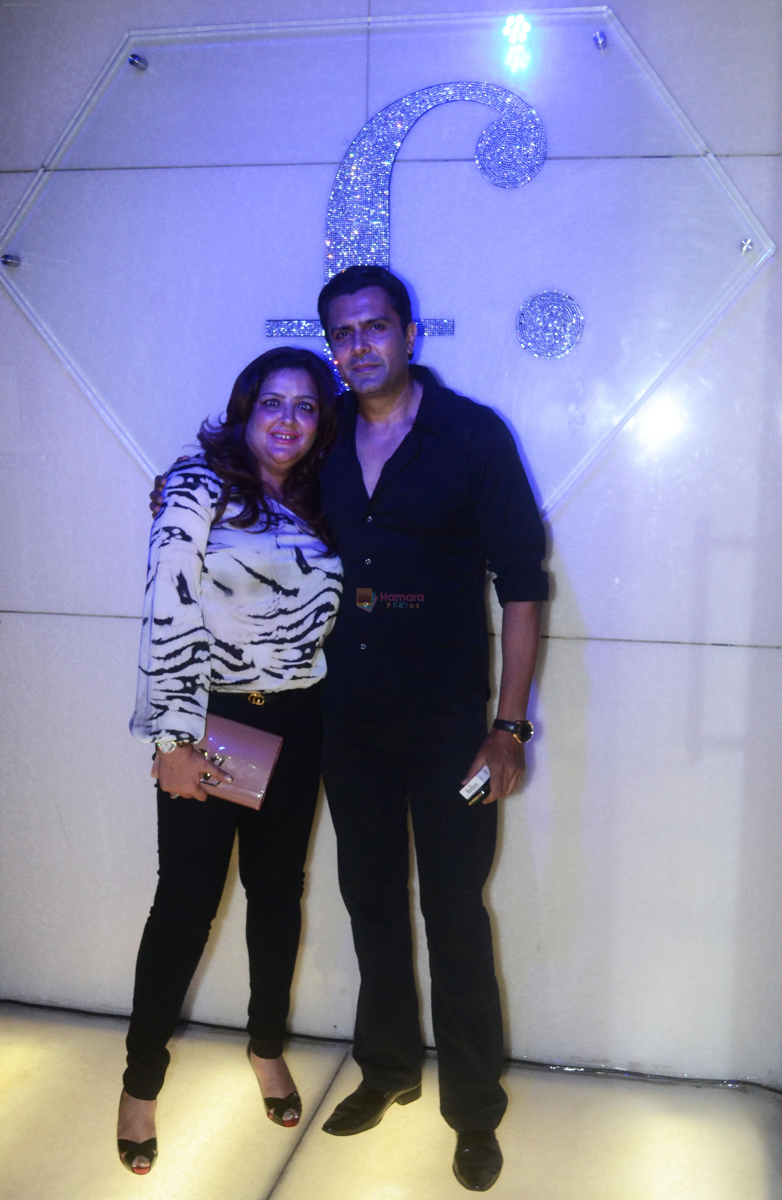 Sunaina Roshan with Aseem Merchant at the 1st anniversary bash of F Lounge.Diner.Bar