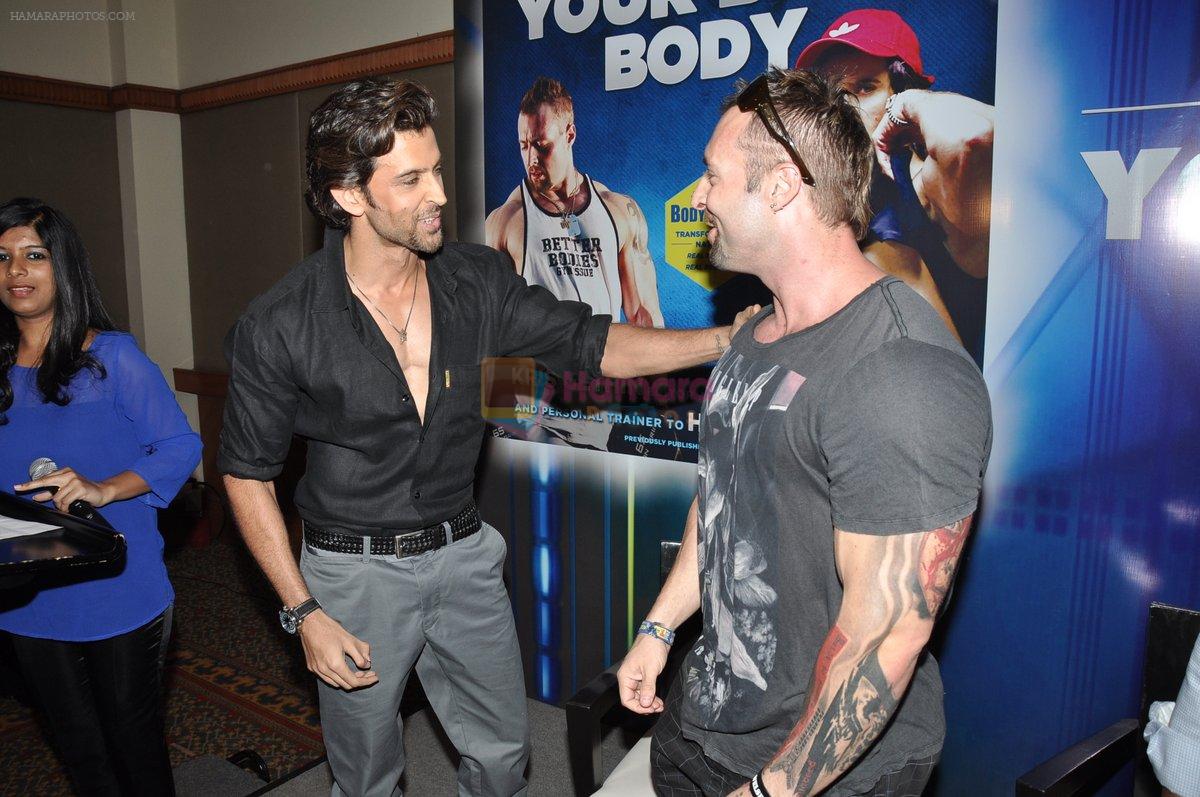 Hrithik roshan unveils Kris Gethin book on Bodybuilding in Juhu, Mumbai on 8th May 2013