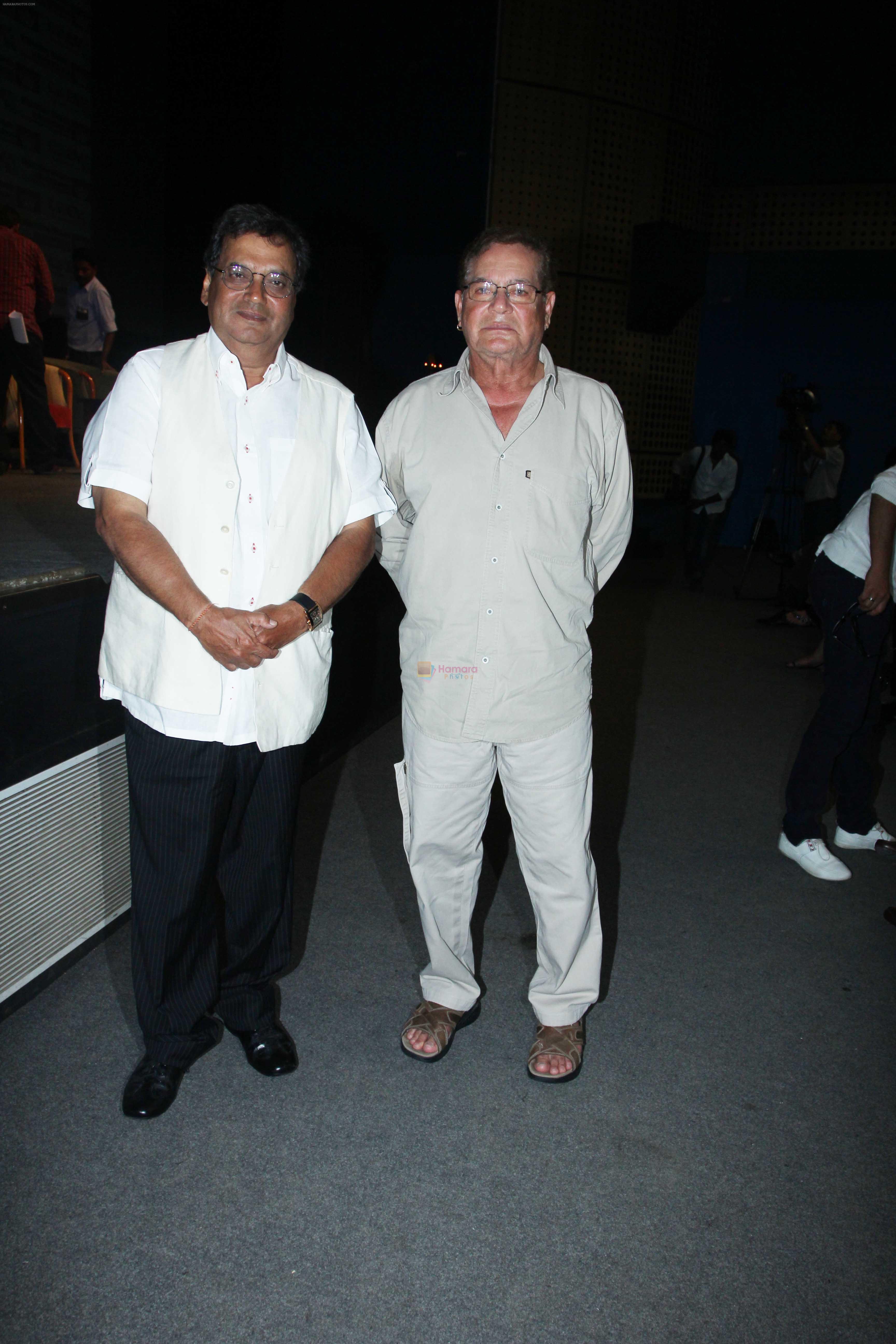 Subhash Ghai, Salim Khan at Whistling Woods Celebrates 100 years of Cinema in Mumbai on 11th May 2013