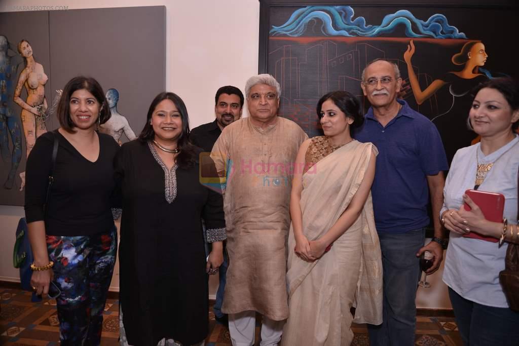 Javed Akhtar at Resist art installations in Gallery and Beyond, Kalaghoda on 17th May 2013