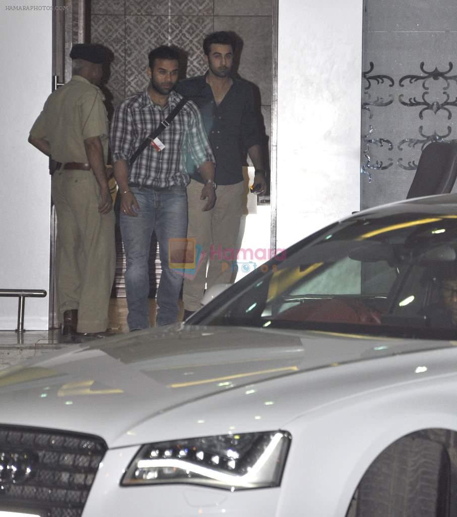 Ranbir Kapoor snapped as he returns from a private jet from Kanpur in Mumbai on 18th May 2013