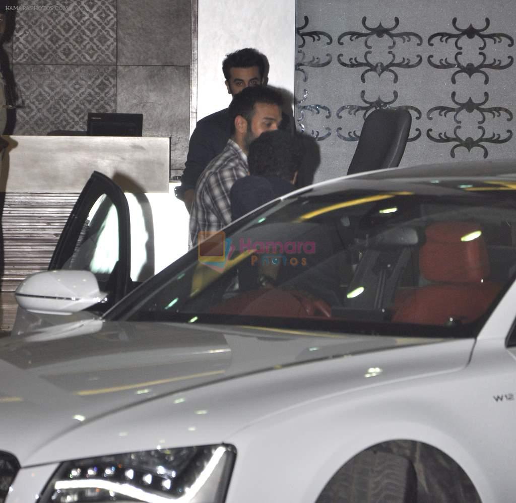 Ranbir Kapoor snapped as he returns from a private jet from Kanpur in Mumbai on 18th May 2013