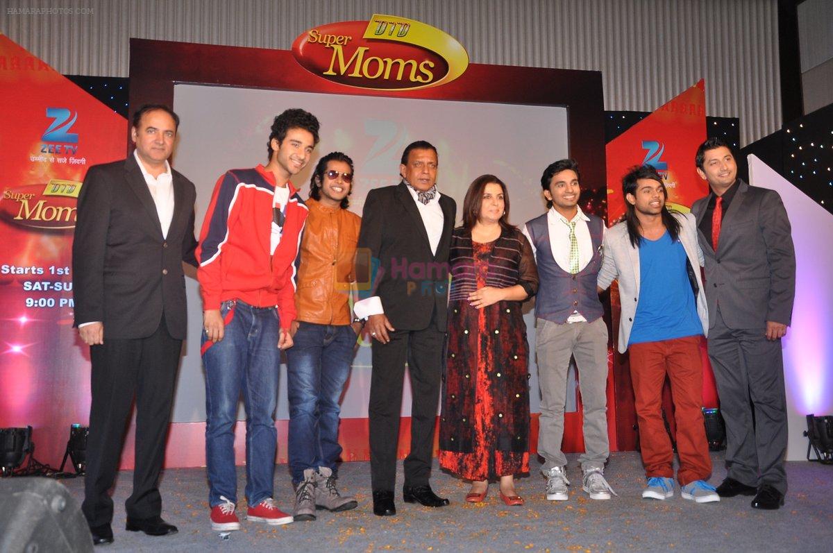 Farah Khan, Mithun Chakraborty, Marzi Pestonji at Dance India Dance Super Mom Launch in Mumbai on 24th May 2013
