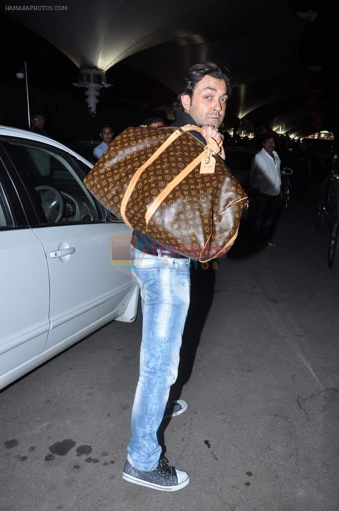 Bobby Deol snapped at airport in Mumbai on 25th May 2013