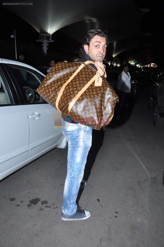Bobby Deol snapped at airport in Mumbai on 25th May 2013