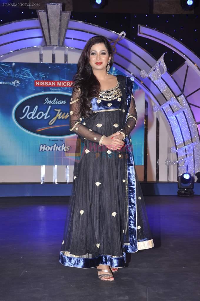 Shreya Ghoshal at Junior Indian idol press meet in Grand Hyatt, Mumbai on 28th May 2013