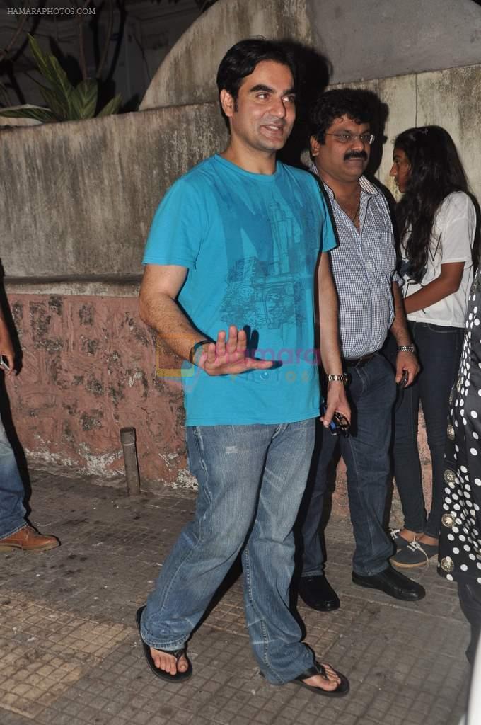 Arbaaz Khan at Salman's family hosts special screening of Yeh Jawaani Hai Deewani in Ketnav, Mumbai on 30th May 2013