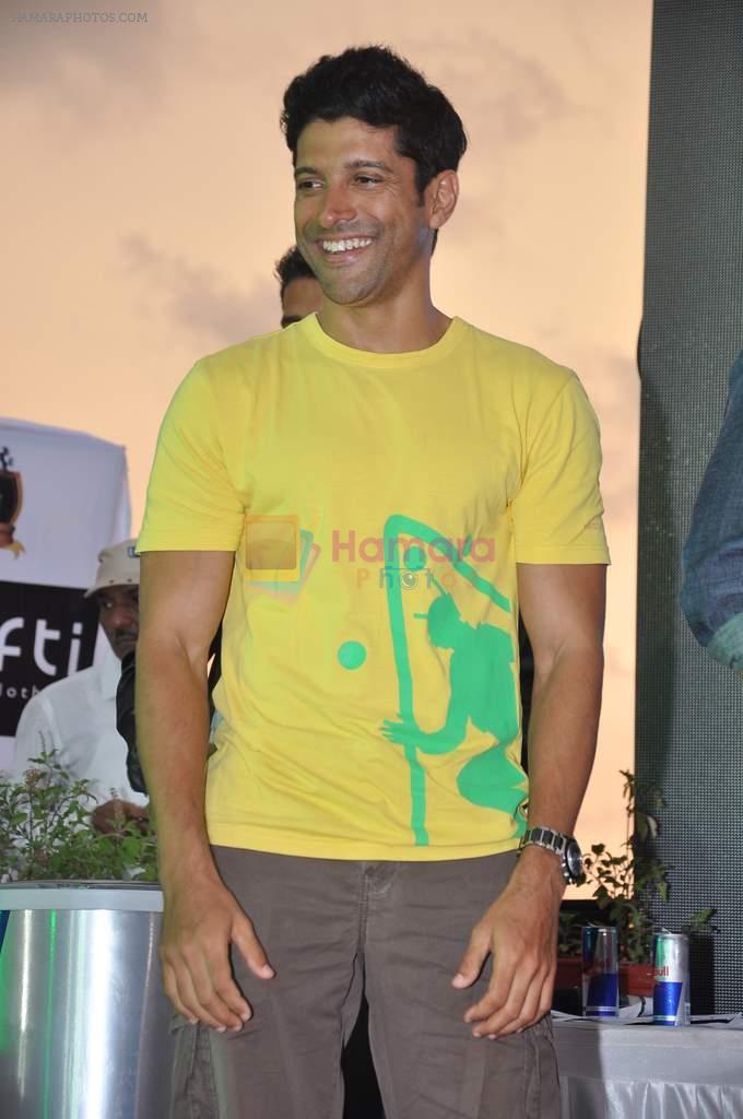 Farhan Akhtar at Asif Bhamla's clean green drive in Bandra, Mumbai on 4th June 2013