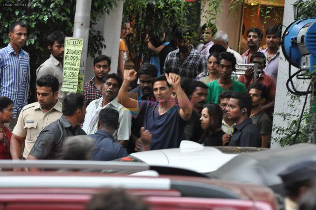 Akshay Kumar on the sets of Pistol in Bandra, Mumbai on 6th June 2013