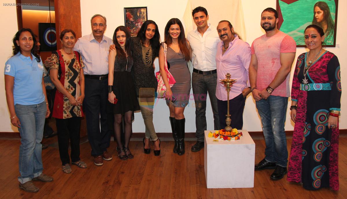 Rutuja Padwal, Suchitra Pillai, Payal Rohatgi, Sangram Singh, Lesle Lewis & Mudasir Ali at Rutuja Padwal's art show inauguration 2