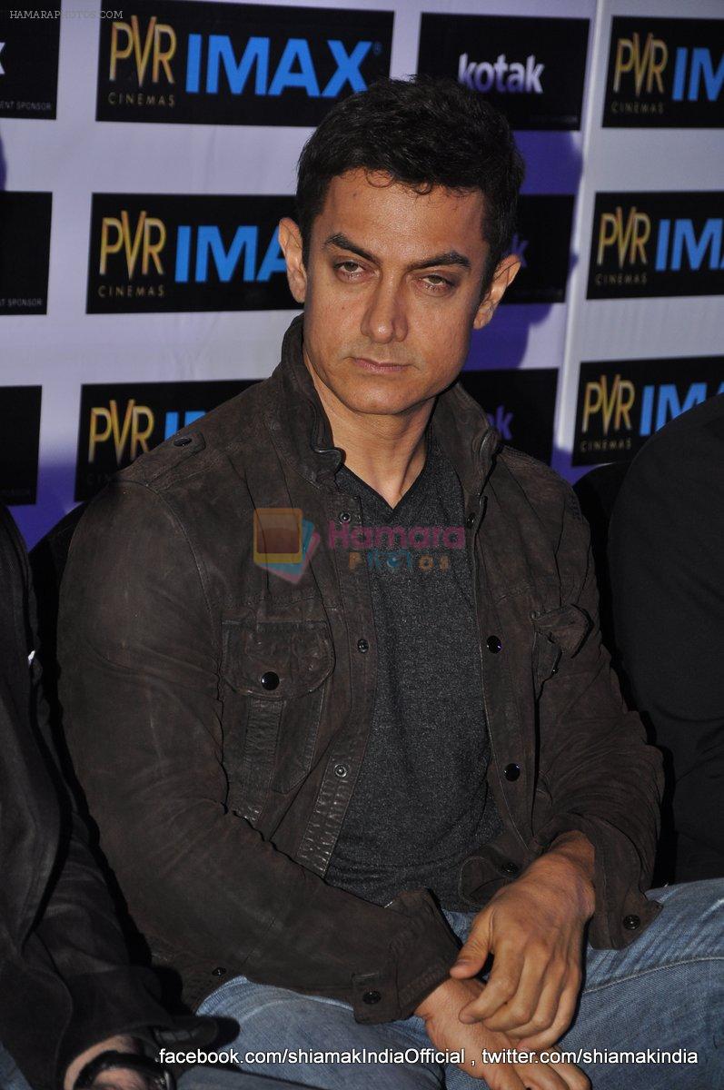 Aamir Khan inaugurates PVR Imax Screen in Mumbai on 13th June 2013