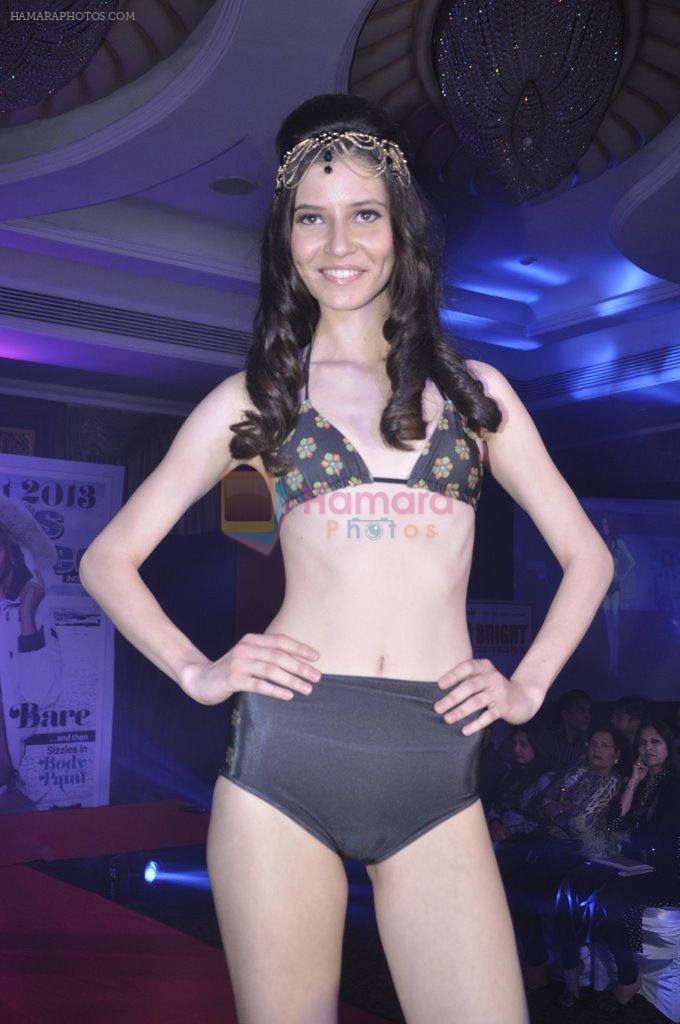Model walks for Sports Illustrated bikini issue launch in Sea Princess, Mumbai on 14th June 2013